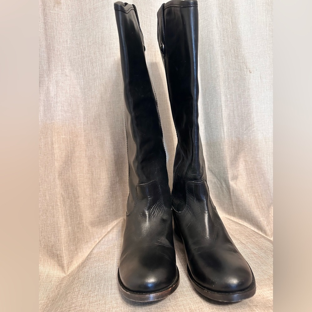 Frye Black Over the Knee Leather Boots